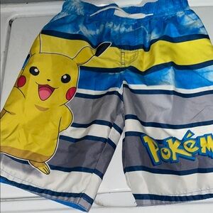 Pokemon Pikachu Blue and Yellow Swim Shorts